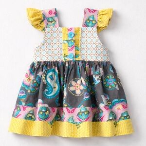 Eleanor RosenMeredithvRufflebsleevebfloral dress size 3-4 NWOT